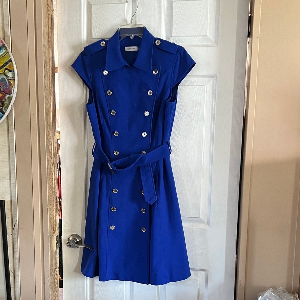 Calvin Klein Royal Blue Midi Dress